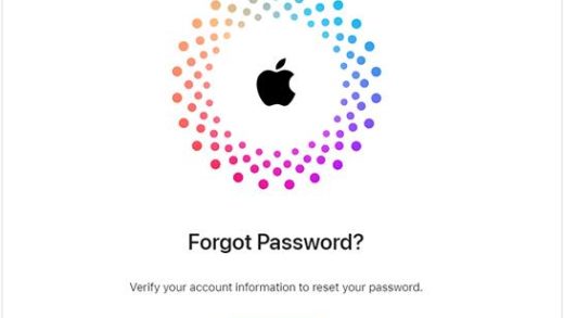 iforgot.apple.com 官网解锁页面截图